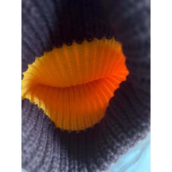 Vintage 1970's yellow Brown Pom Top Winnie the Pooh Hat Cap Youth One Size - Picture 3 of 4